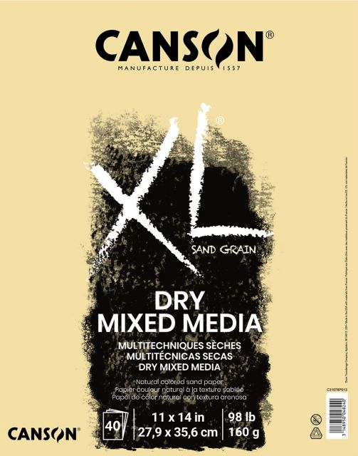 XL SAND GRAIN MIX MEDIA  PAD 11X14 NATURAL