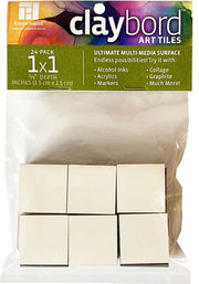 Claybord Art Tile 1X1 24-Pack