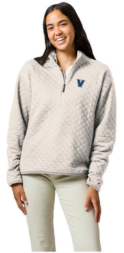Villanova Wildcats League Women's Quilted Quarter Zip
