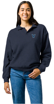 Villanova Wildcats League Women's Victory Springs Collared Pullover