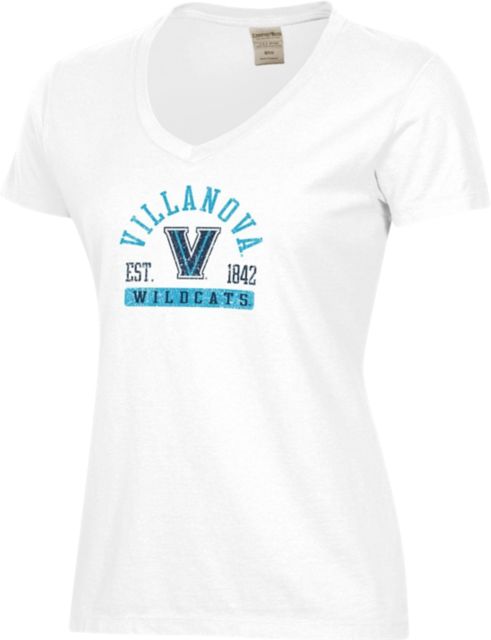 Villanova Wildcats Women's V-Neck Short Sleeve T-Shirt