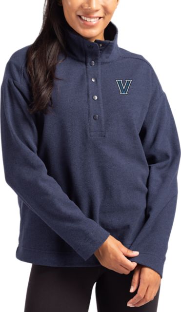 Villanova Wildcats Hunts Point Eco Textured Fleece Women's Snap Pullover 