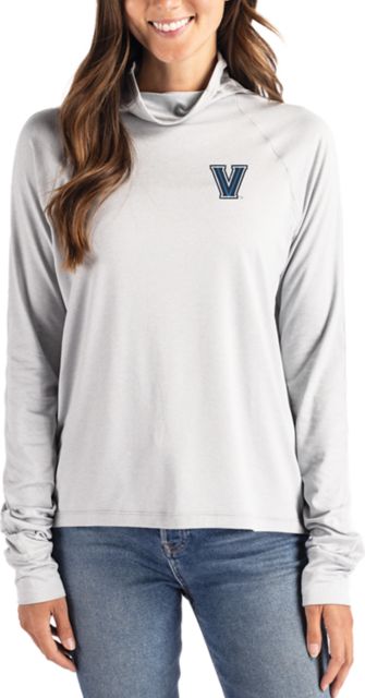 Villanova Wildcats Cutter & Buck Women's Coastline Epic Comfort Funnel Neck Long Sleeve Shirt
