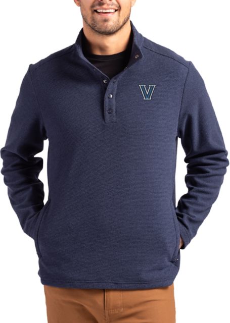 Villanova Wildcats Hunts Point Eco Textured Fleece Snap Pullover 