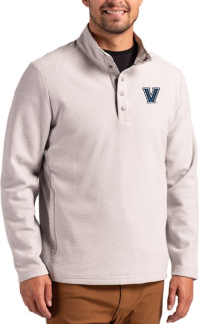 Villanova Wildcats Cutter & Buck Hunts Point Eco Textured Fleece Snap Pullover