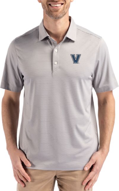 Villanova Wildcats Cutter & Buck Forge Epic Confidence Fine Line Stripe Stretch Polo