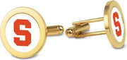 Syracuse Orange CSI Gold Cufflinks (Gift Boxed) With Colored Medallion