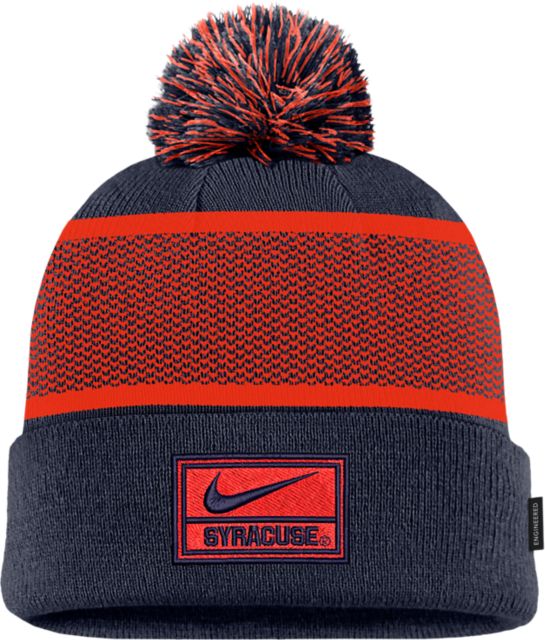 Syracuse Orange Peak Cuff Pom Beanie