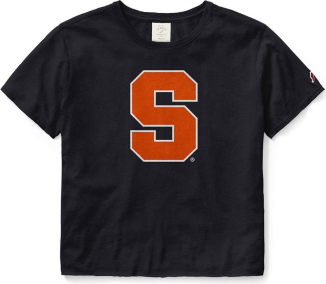 Syracuse Orange Women's Clothesline Cotton Crop Short Sleeve Tee