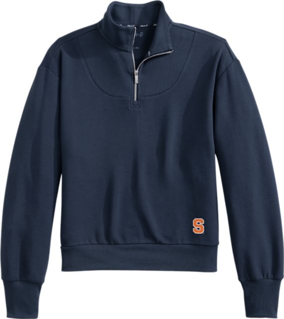 W NAOMI QTR ZIP WD/NAVY/XS/.