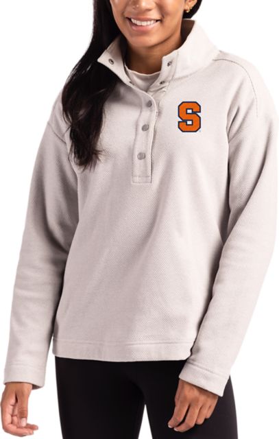 Syracuse Orange Hunts Point Eco Textured Fleece Women's Snap Pullover 