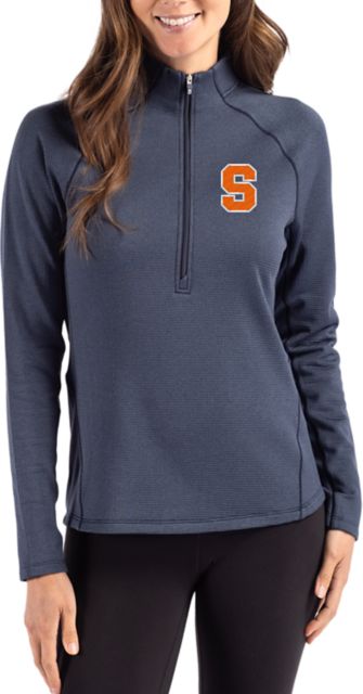 Syracuse Orange Cutter & Buck Women's Peshastin Fleece Half-Zip Pullover