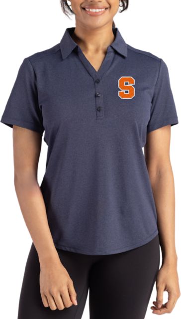 Syracuse Orange Cutter & Buck Women's Forge Eco Stretch Short-Sleeve Polo