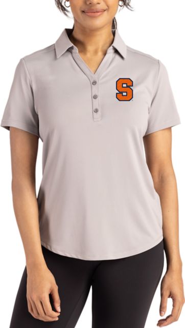 Syracuse Orange Cutter & Buck Women's Forge Eco Stretch Short-Sleeve Polo