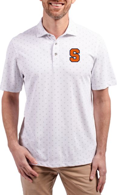 Syracuse Orange Virtue Eco Pique Tile Print Polo 