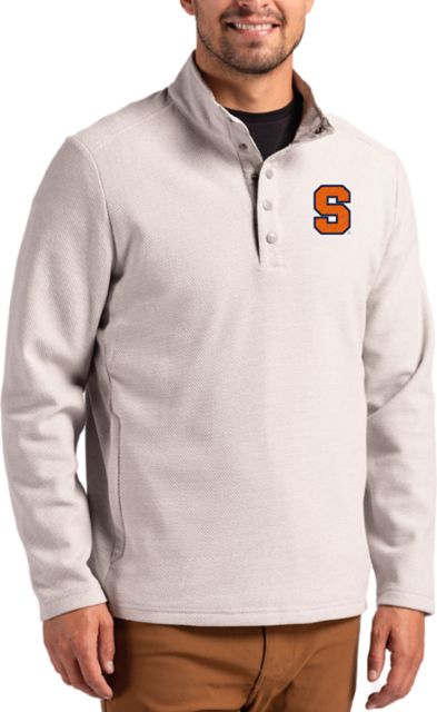 Syracuse Orange Hunts Point Eco Textured Fleece Snap Pullover 