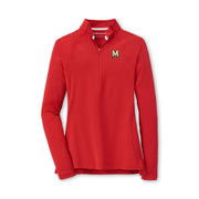Maryland Terrapins Peter Millar Women's Perth Raglan Quarter Zip