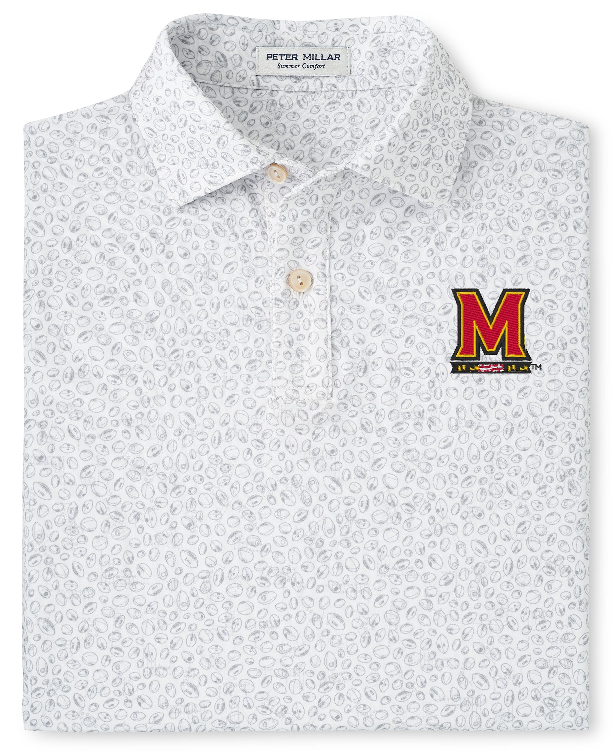 Maryland Terrapins Peter Millar Youth Blitz Performance Polo