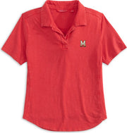 W COASTAL WASH SS/RED/XS/.