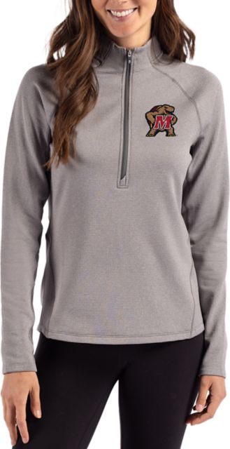 Maryland Terrapins Cutter & Buck Women's Peshastin Fleece Half-Zip Pullover