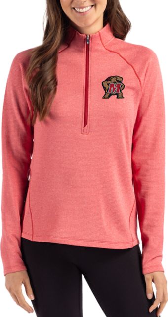 Maryland Terrapins Cutter & Buck Women's Peshastin Fleece Half-Zip Pullover