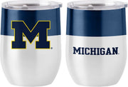Michigan 16 oz Colorblock Stainless Curved Beverage - ONLINE ONLY
