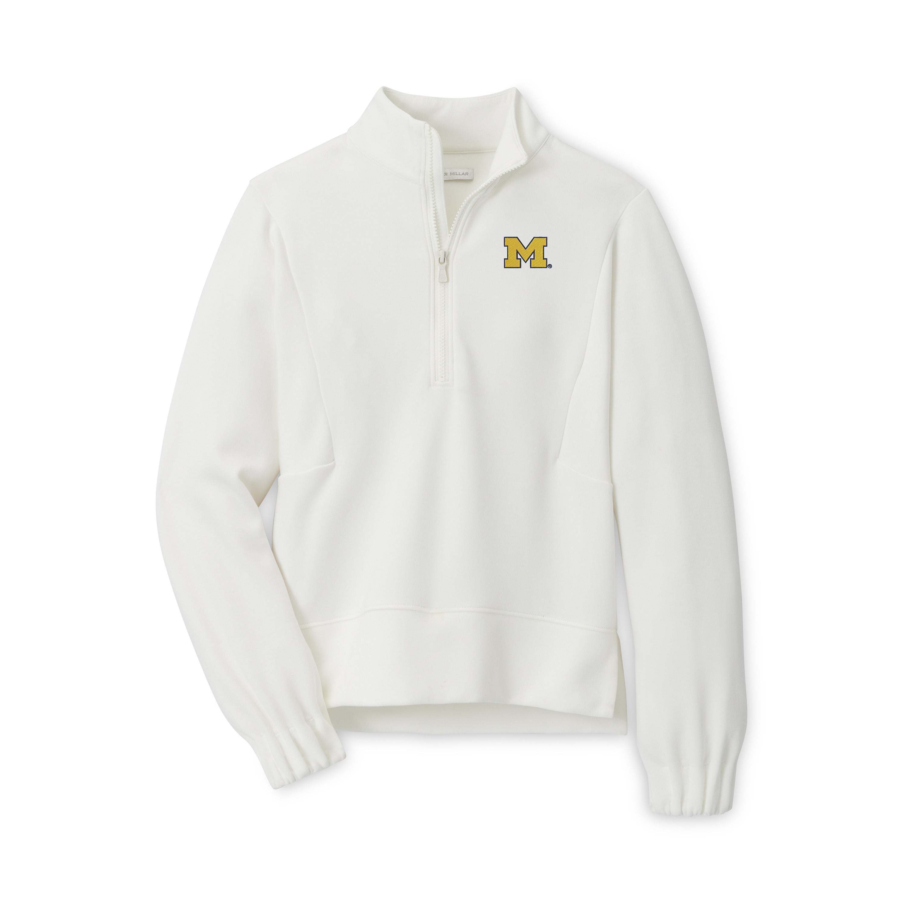 Michigan Wolverines Peter Millar Women's Flora Half-Zip Pullover
