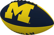 Michigan Wolverines Pinwheel Logo Junior Size Rubber Football