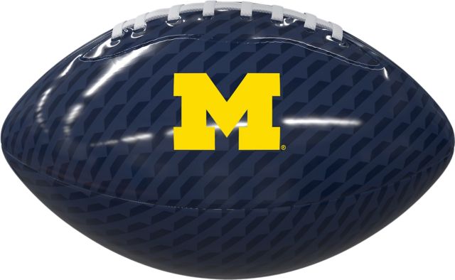 Michigan Wolverines Carbon Fiber Mini Size Glossy Football