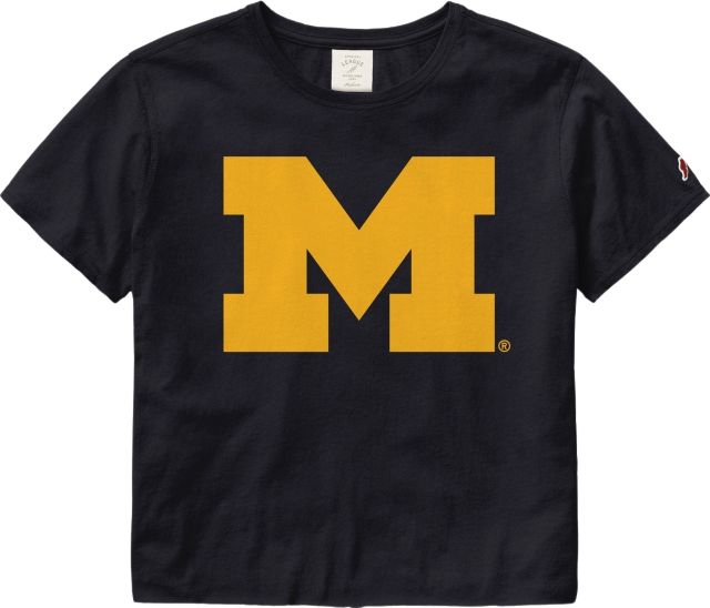Michigan Wolverines League Women's Crop Short Sleeve T-Shirt