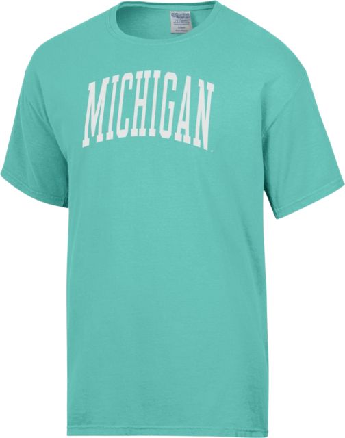 Michigan Wolverines Garment Dyed Short Sleeve T-Shirt - ONLINE ONLY