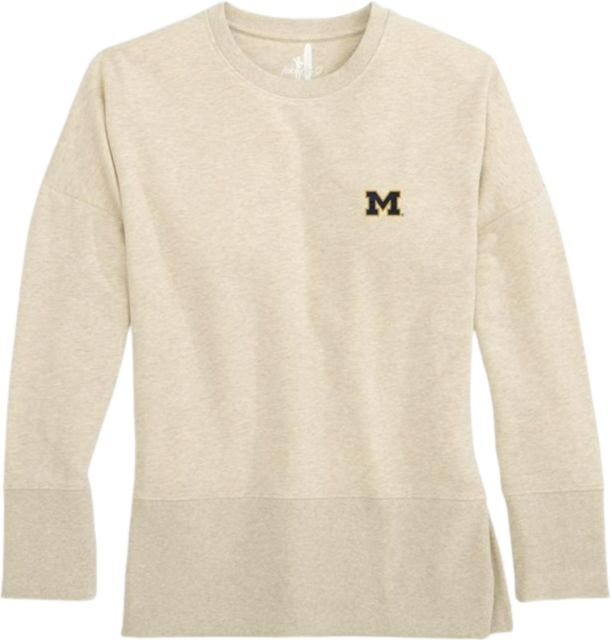 Michigan Wolverines Women's Brittany Crewneck Sweatshirt