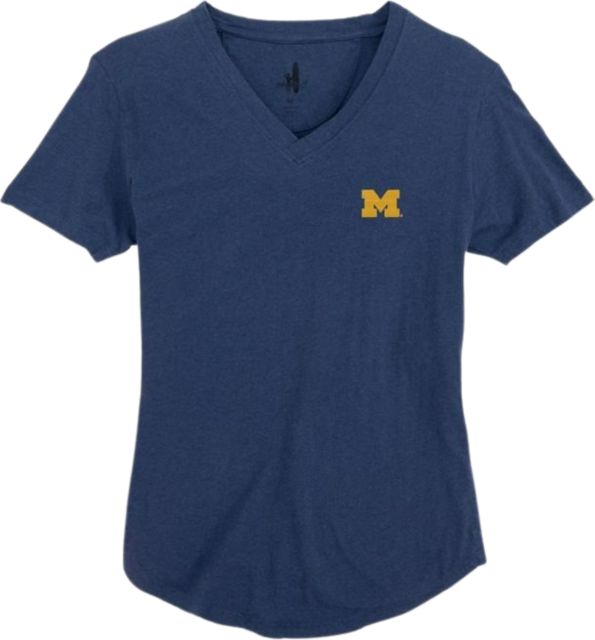 Michigan Wolverines Women's Meredith V-Neck Short Sleeve T-Shirt