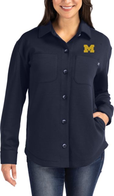 Michigan Wolverines Roam Eco Knit Women's Shirt Jacket 