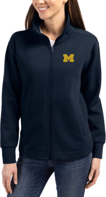 Michigan Wolverines Cutter & Buck Women's Roam Eco Full-Zip Jacket