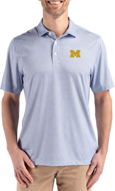 Michigan Wolverines Pike Eco Diamond Dot Print Polo 
