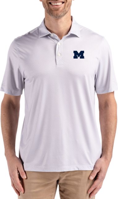 Michigan Wolverines Cutter & Buck Pike Eco Diamond Dot Print Polo