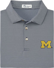 Michigan Wolverines Stripe Polo