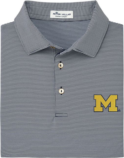 Michigan Wolverines Stripe Polo