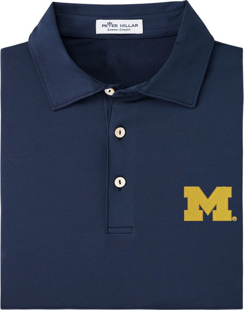 POLO/SOLID PERF WD/NAVY/SM/.