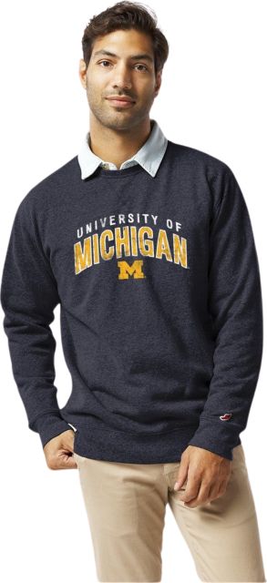 Michigan Wolverines League Heritage Classic Crewneck Sweatshirt