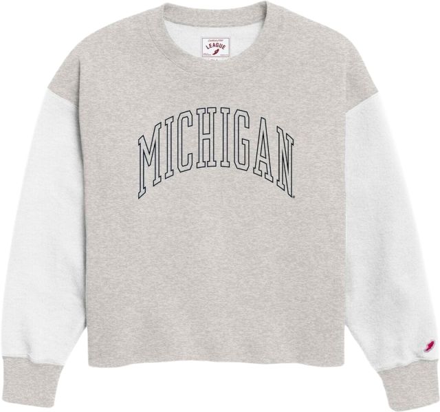 Michigan Wolverines Women's Reverse Fleece Oversized Midi