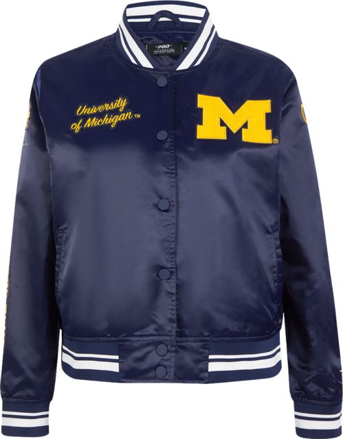 Michigan Wolverines Women's Satin Jacket