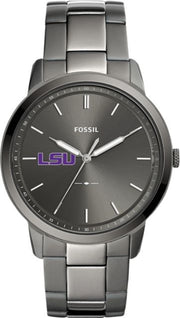LSU Tigers Fossil The Minimalist Three-Hand Smoke Watch