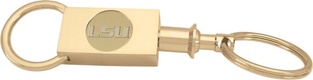 LSU Tigers Csi Two-Section Key Ring-Gold