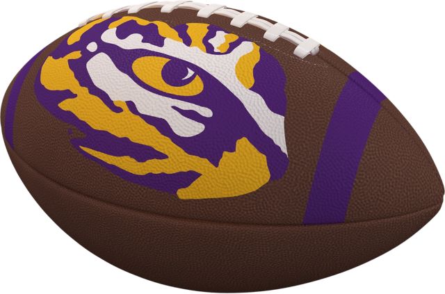 LSU Tigers Team Stripe Official-Size Composite Football