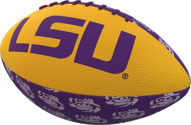LSU Tigers Repeating Mini-Size Rubber Football