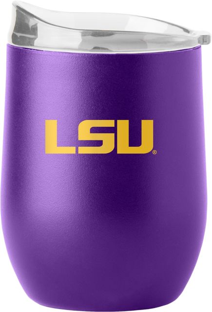 LSU Tigers 16oz Flipside Powder Coat Curved Beverage