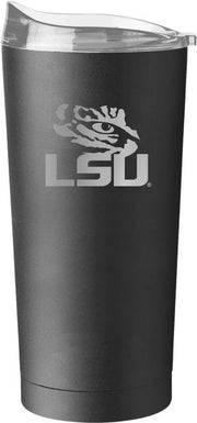 LSU Tigers 20oz Etch Black Powder Coat Tumbler