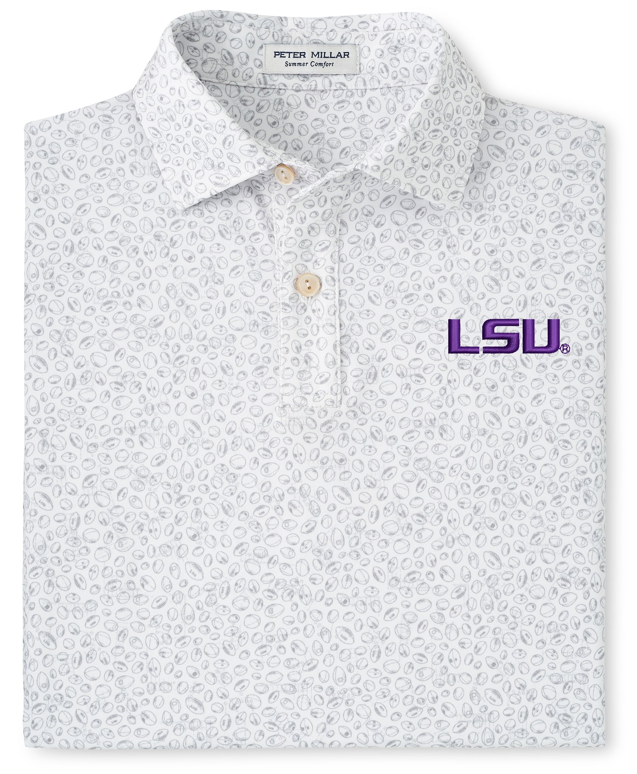 LSU Tigers Peter Millar Youth Blitz Performance Polo